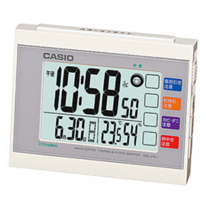 カシオ CASIO 目覚し時計 DQL-210J-7JF ホワイト 置き時計