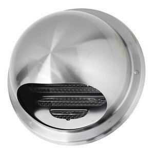 宇佐美工業 丸型ガラリ 溶接組立式 φ100 (36ヶ入) 100SG-XMBL 宇佐美工業 丸型フード水切付ガラリ 溶接組立式 φ100 ヘアーライン (24