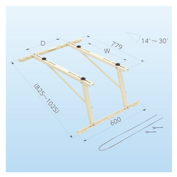 【送料無料】日晴金属 クーラーキャッチャー 傾斜屋根直角置用 C-LG