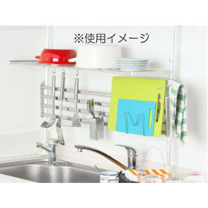 【送料無料】田窪工業所 つっぱり棚2段60cmお買得セット TP2-60K