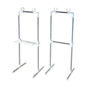 【送料無料】平安伸銅工業　タオル掛け付き ベランダ物干し台　MC-60