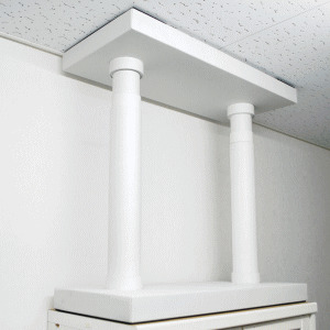 【送料無料】ティーエフサービス 家具転倒防止補助 e-SUPPORT イーサポート L 白 E-5580W