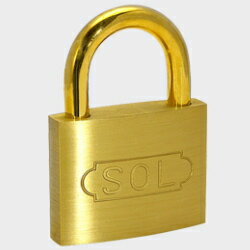 メーカー欠品中 次回5月中旬入荷予定です　SOL HARD ソールハード No.2500 シリンダー南京錠 同一鍵 25mm