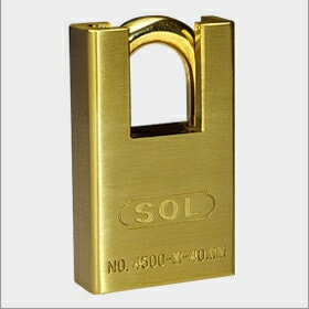 SOL HARD ソールハード 南京錠 No4500 セーフティロック　40mm