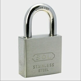 【送料無料】SOL HARD ソールハード 南京錠 No.3500 オールステンロック　50mm