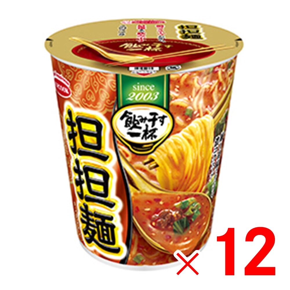 6箱まで1個口 エースコック タテ型 飲み干す一杯 担担麺×12個 ［ケース販売］