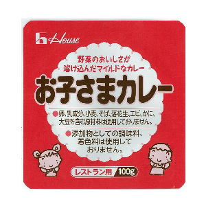 【送料無料】ハウス　お子さまカレー　100g×36個［ケース販売］