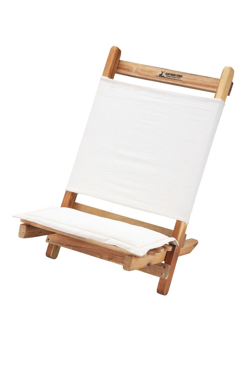 【送料無料】CAPTAIN STAG キャプテンスタッグ CSクラシックス ロースタイルチェア ホワイト UP-1016