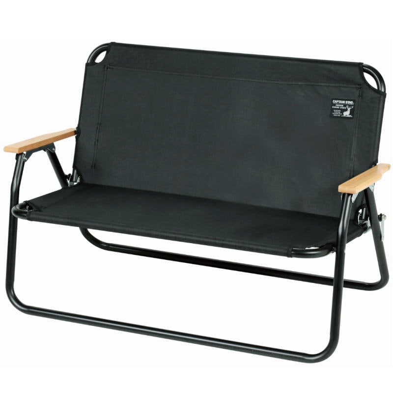 【送料無料】CAPTAIN STAG キャプテンスタッグ CSブラックラベル アルミ背付ベンチ UC-1660