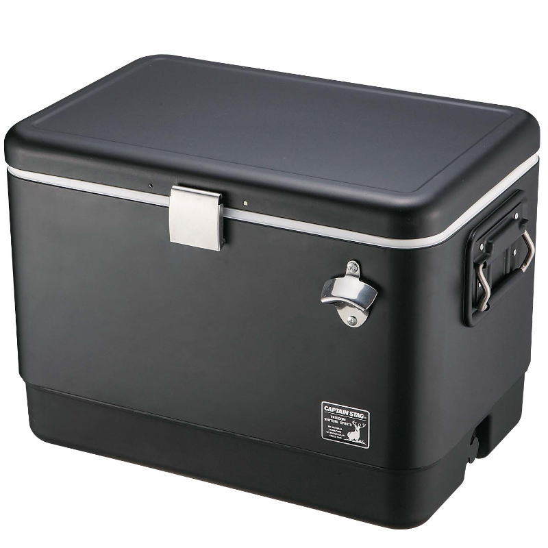 【送料無料】キャプテンスタッグ CSブラックラベル スチールフォームクーラー51L 大型 クーラーボックス UE-75
