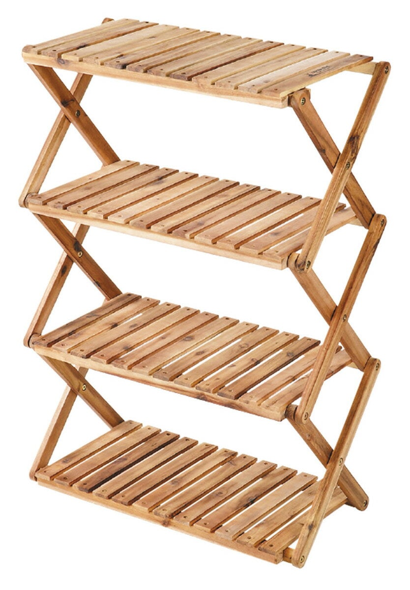 【送料無料】CAPTAIN STAG キャプテンスタッグ CSクラシックス 木製4段ＭＯＶＥラック 600 UP-2580