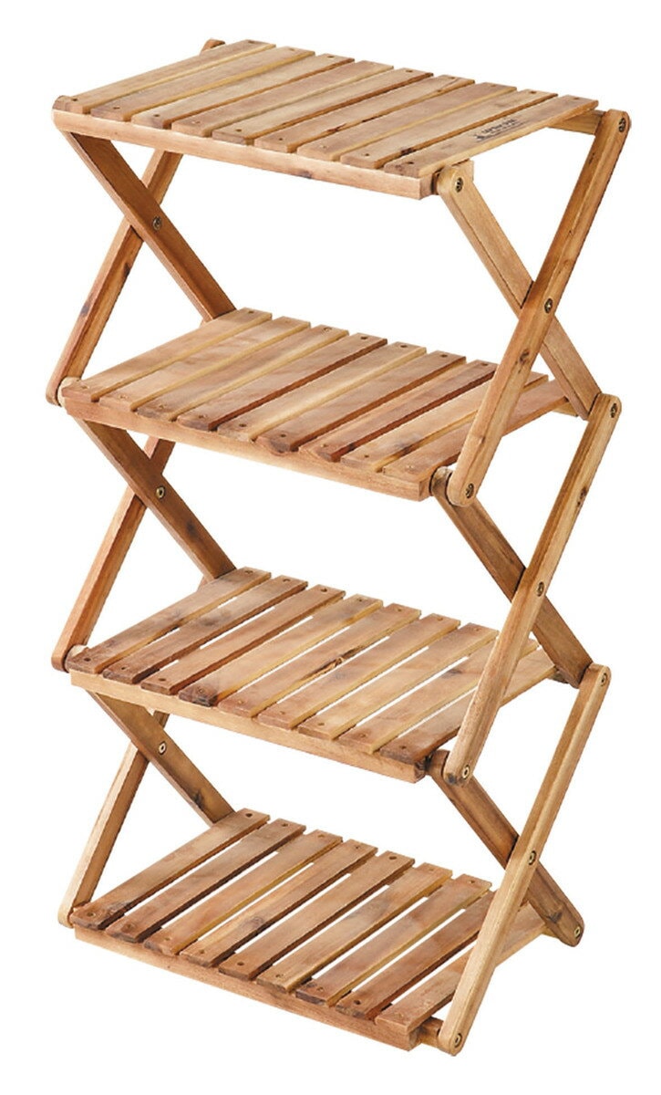 【送料無料】CAPTAIN STAG キャプテンスタッグ CSクラシックス 木製4段ＭＯＶＥラック 460 UP-2583