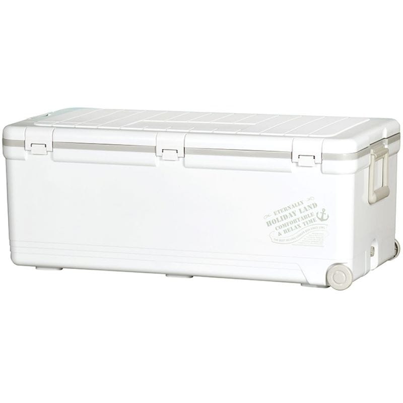 【送料無料】伸和 ホリデーランドクーラー 76H W ホワイト 76L 大型 クーラーボックス キャスター付