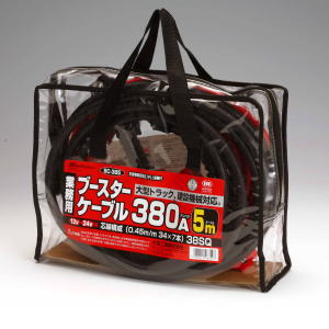 【送料無料】大自工業 メルテック ブースターケーブル 380A 5.0m BC-385