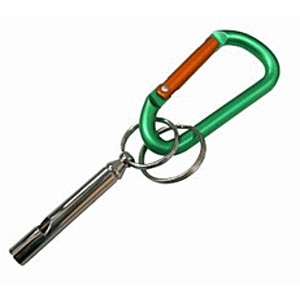 メーカー欠品中 次回3月中旬入荷予定です　山菜採り用品 ホイッスル カラビナ付き HS-2