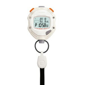 【送料無料】CASIO ストップウオッチ HS-70W-8JH ホワイト／ライトグレー