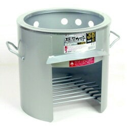 【送料無料】1台で1個口 極厚かまど38型 鍋受けリング付 OS-0656