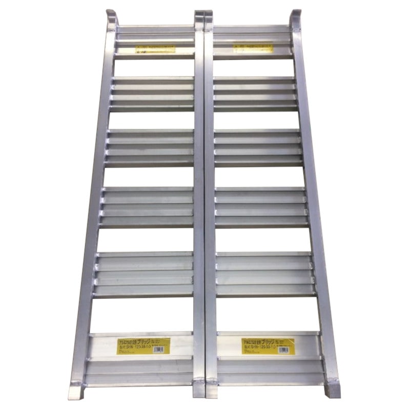 【送料無料】【法人限定】シンセイ アルミブリッジ 120-30-1.0t (2本1セット) 【メーカー直送・代引不可・置配不可】