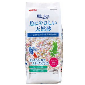 GEX ジェックス 癒し水景 魚にやさしい天然砂 800g