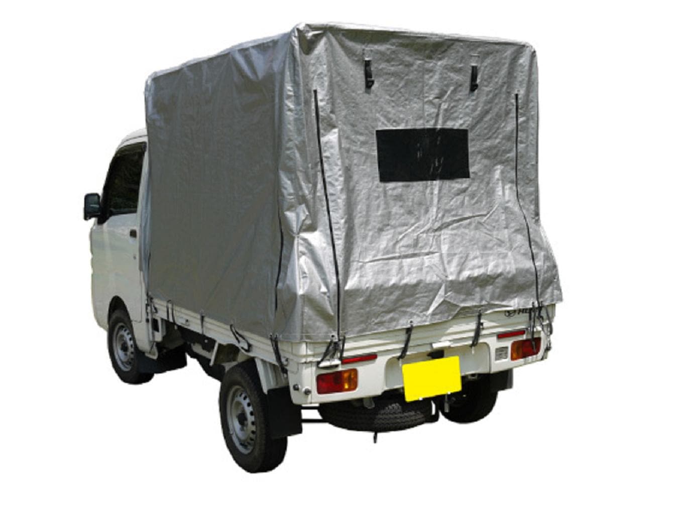 南栄工業　軽トラック幌セット KH-5 KL エステル帆布生地　【送料無料】 軽トラック幌セット ナンエイ OD カー・サイクル用品 組立セット｜ファーマーズライフ KH-5OD（オリーブドラブグリーン