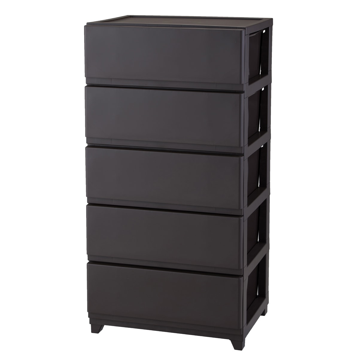 【送料無料】JEJ デコニーシーヴォワイド 5段 ダークブラウン 108737