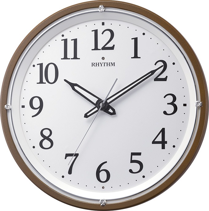 送料無料】リズム時計 電波掛時計 アラカルト538 8MY538SR13