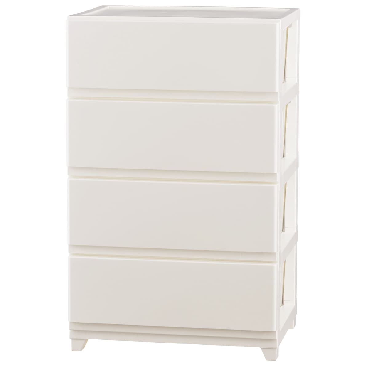 送料無料】天馬 コスパクローゼットケース ワイド 深3段 カプチーノ