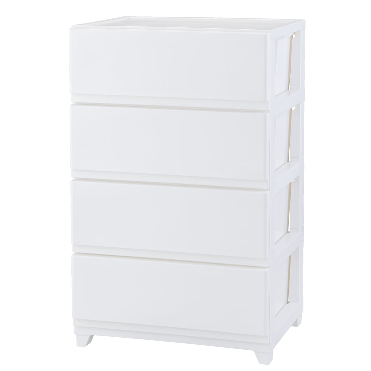 【送料無料】JEJ デコニーシーヴォワイド 4段 ホワイト 106900