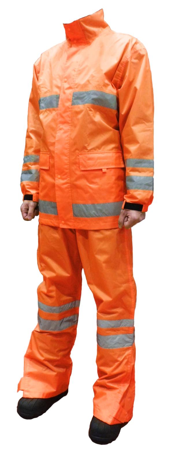 送料無料】カヴァーワーク セーフティレインスクード 蛍光オレンジ