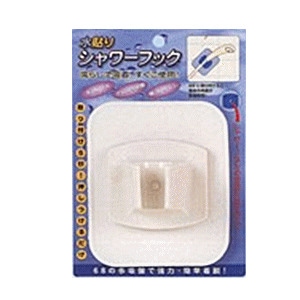 マルナカ　水貼りシャワーフック　ホワイト　WH