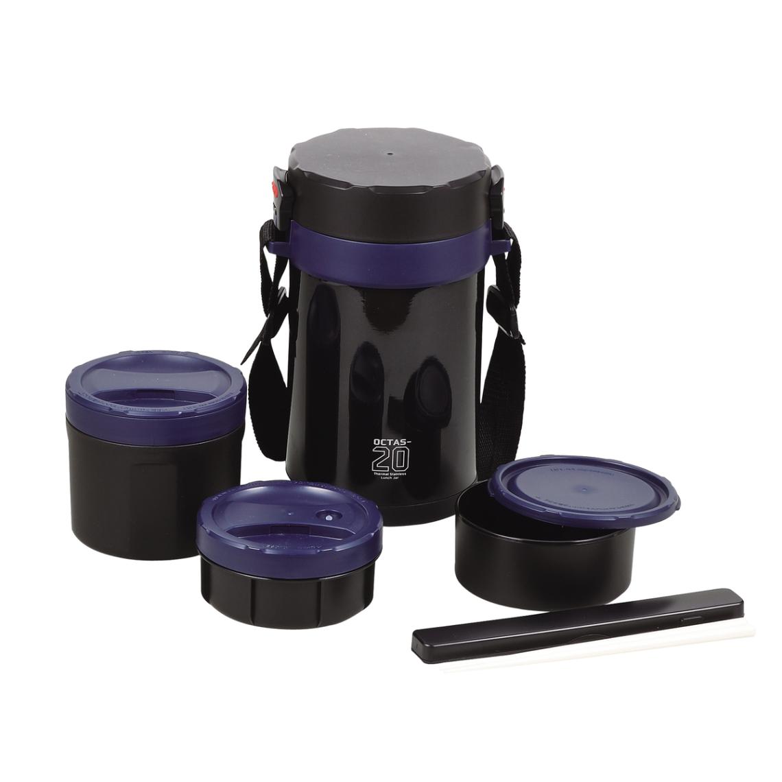 パール金属 オクタス ステンランチジャー2000 ネイビー HB-3776