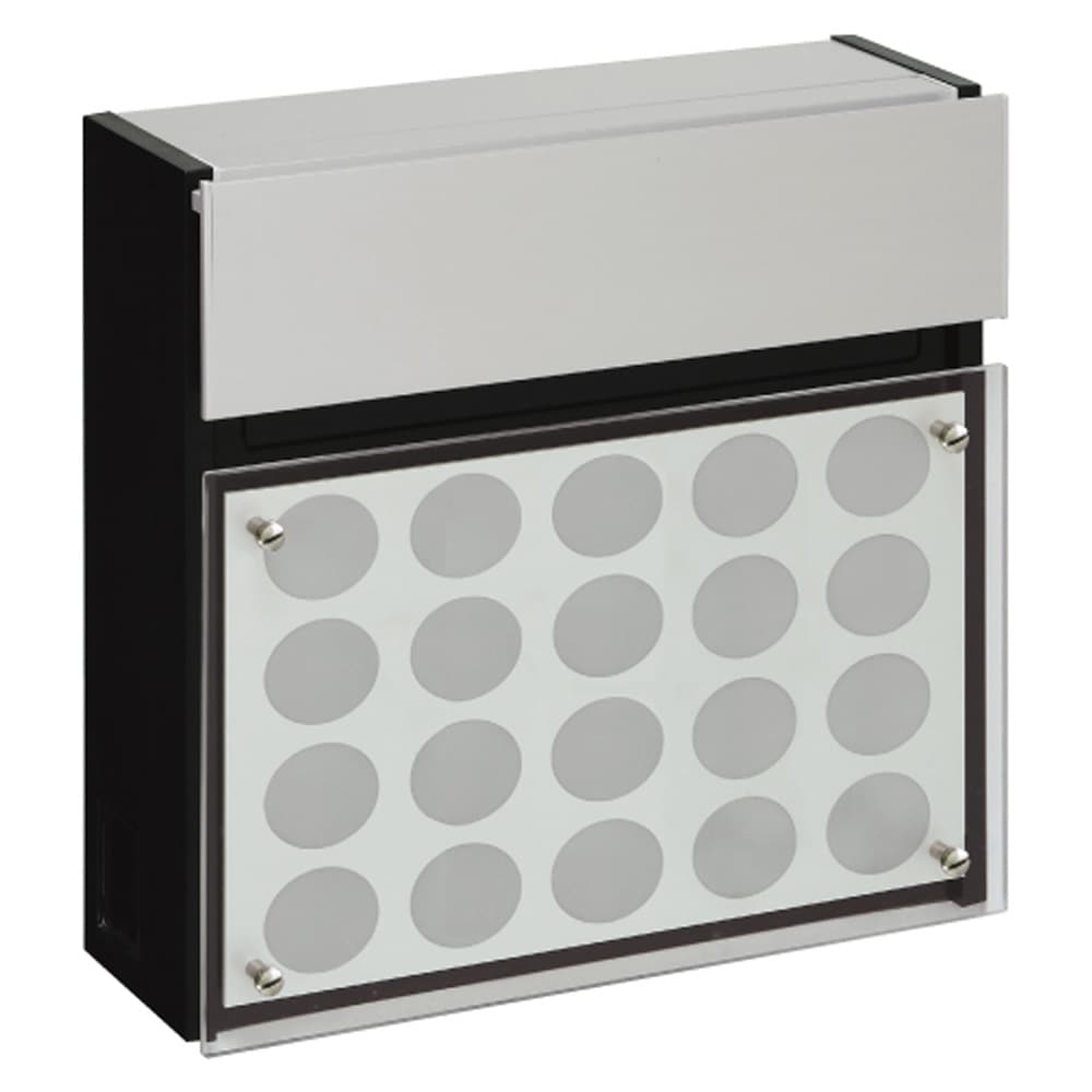 【送料無料】丸三タカギ フェイサス フラットタイプ NFW-5-N 水玉+透明アクリル ポスト