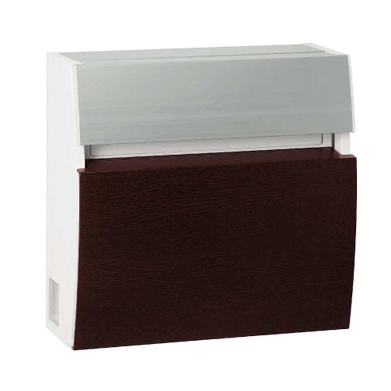 【送料無料】丸三タカギ フェイサス ラウンドタイプ PRF-7 木目カラー ウェンジュ ポスト