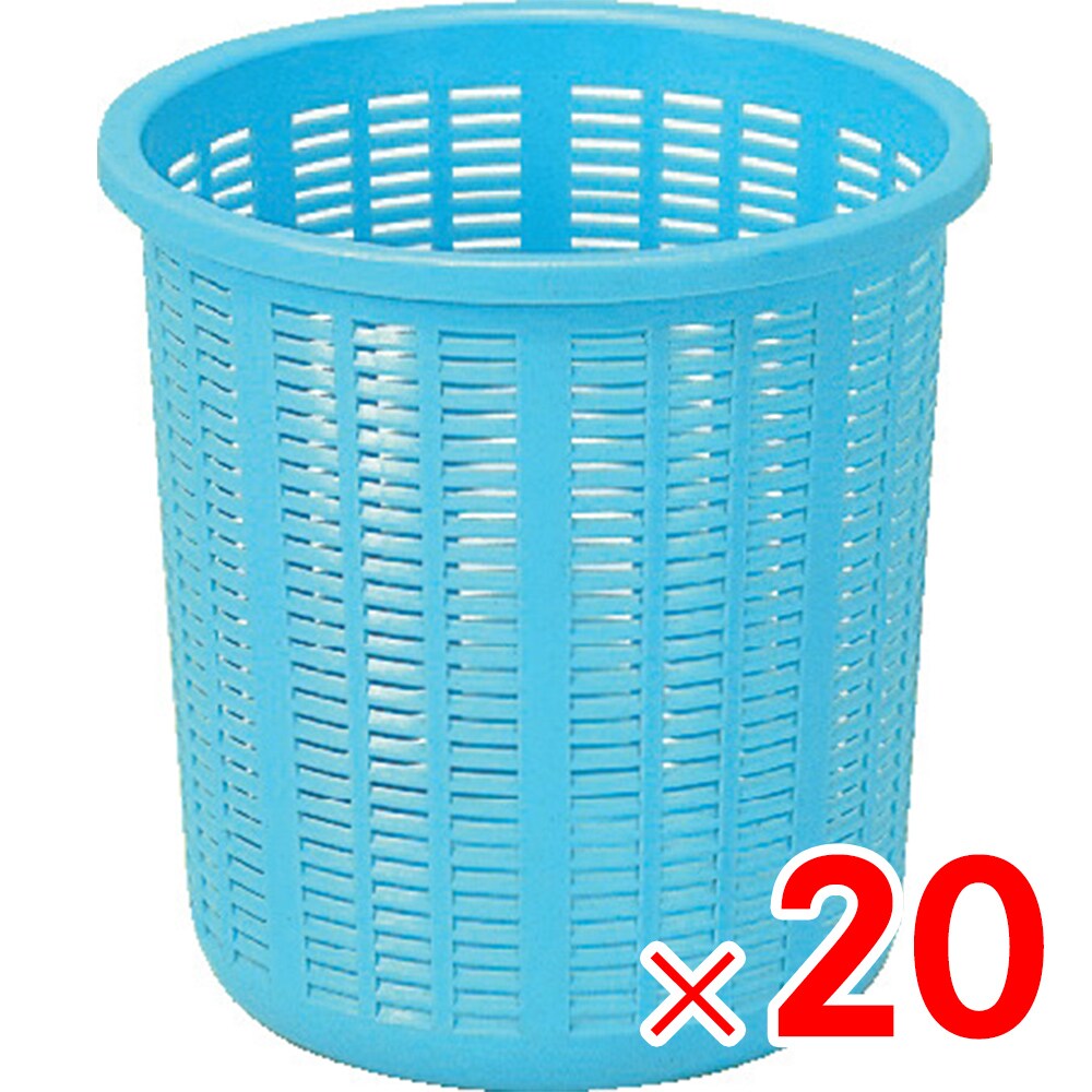 【送料無料】【法人限定】サンコー 万能バスケット1 深型 ライトブルー 20個 302100 セット販売 【メーカー直送・代引不可・置配不可】