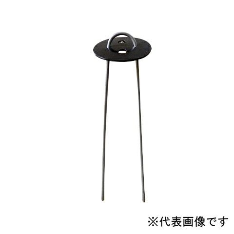 送料無料】シンセイ ヘアピン杭（黒丸付） 30cm 500個入り（10個入×50