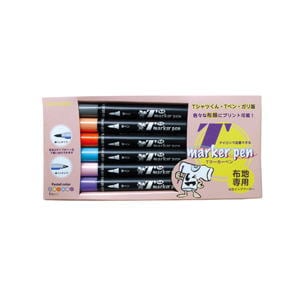 ホリゾン Tマーカーペン パステルカラー 6色セット [旧太陽精機］