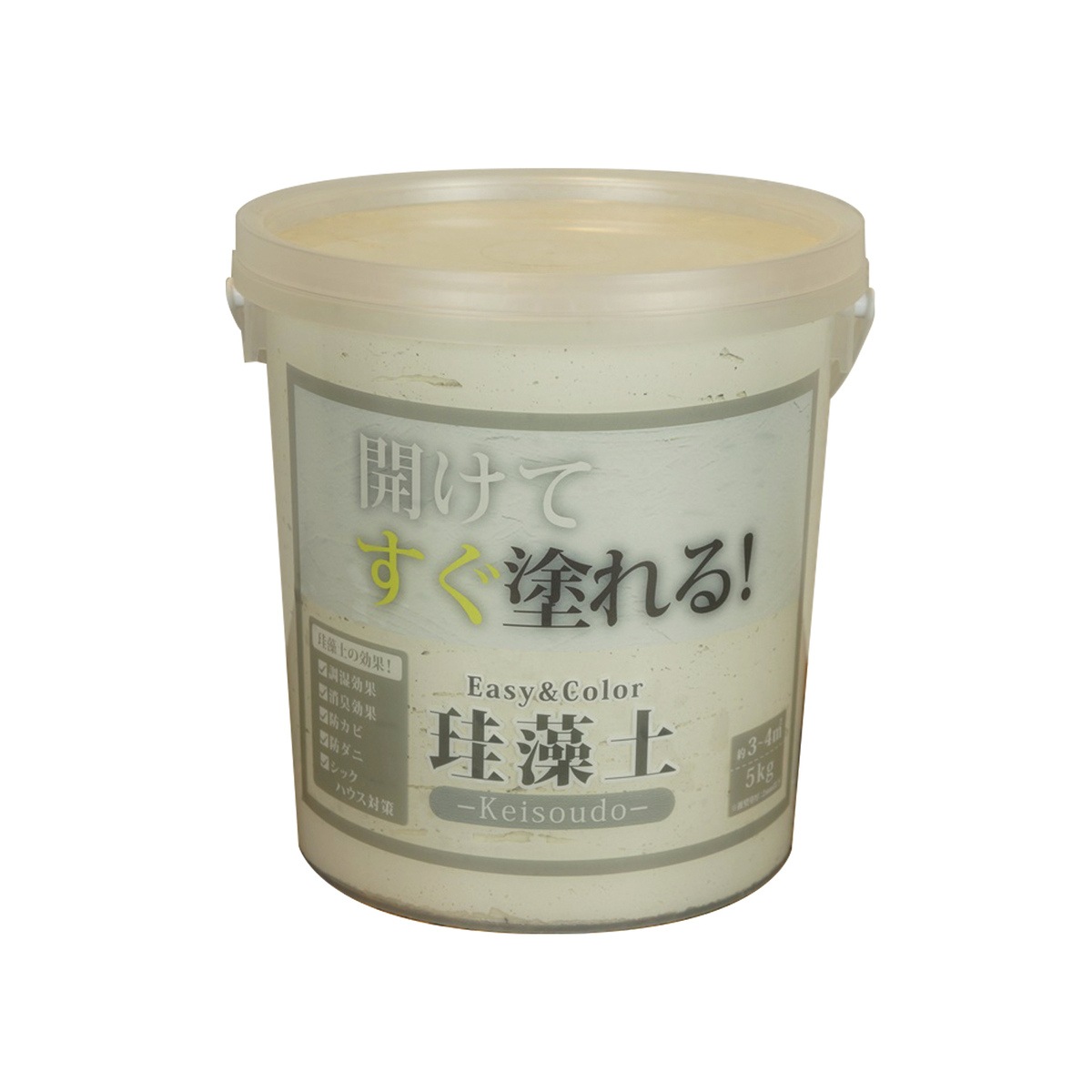送料無料】ワンウィル EASY&COLOR 珪藻土 5kg オフホワイト | 塗料 送料無料】ワンウィル EASY&COLOR 珪藻土 5kg オフホワイト | 塗料