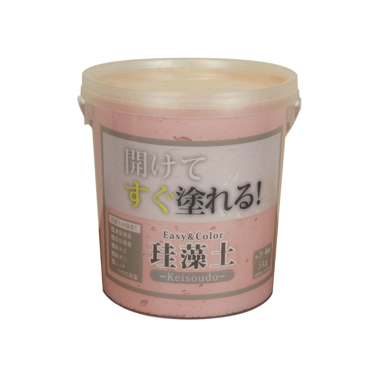 【送料無料】ワンウィル EASY＆COLOR 珪藻土 5kg ピンク