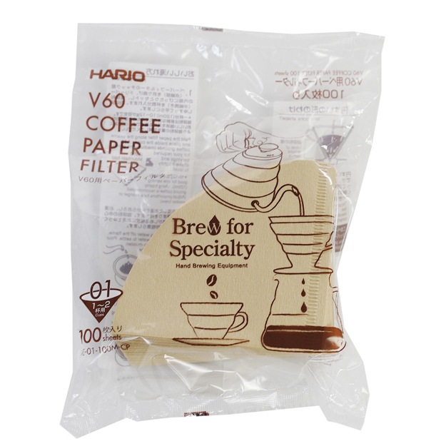 HARIO ハリオ V60ペーパーフィルター01Ｍ 100枚 CP VCF-01-100M-CP