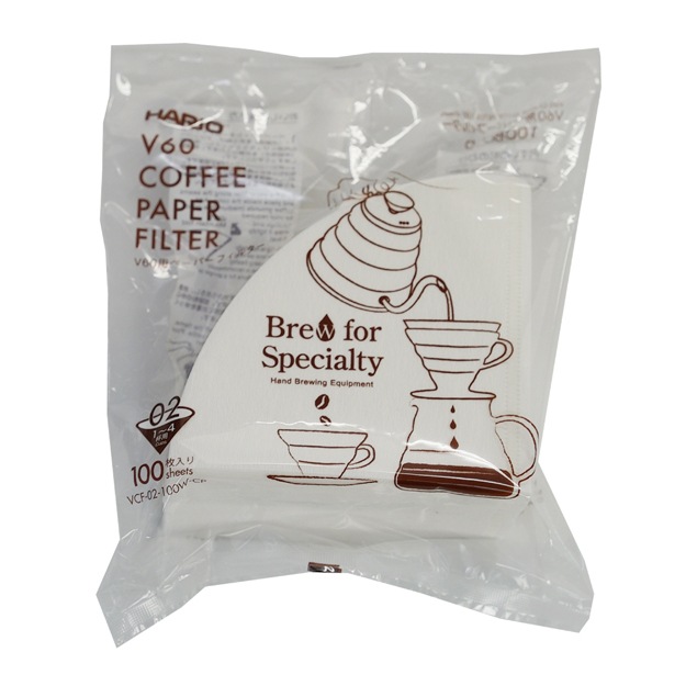 HARIO ハリオ V60ペーパーフィルター02Ｗ 100枚入り CP  VCF-02-100W-CP