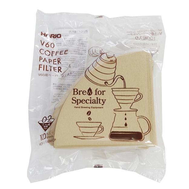 HARIO ハリオ V60ペーパーフィルター02Ｍ 100枚 CP VCF-02-100M-CP