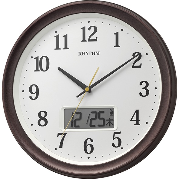 【新品未使用】RHYTHM 電波掛け時計 アラカルト538 8MY538SR13 インテリア電波掛時計 アラカルト538 8MY538SR13 | 時計 通販