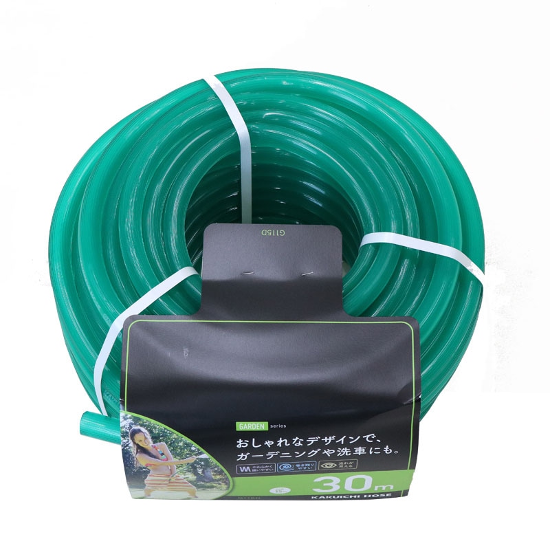 【送料無料】カクイチ 散水用ホース 内径15mm×外径20mm 30M GARDEN クリアーグリーン G115D