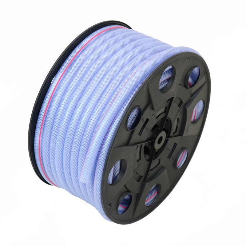 【送料無料】カクイチ 散水用ホース 内径15mm 50M FUN クリアー＋ピンクライン F121C