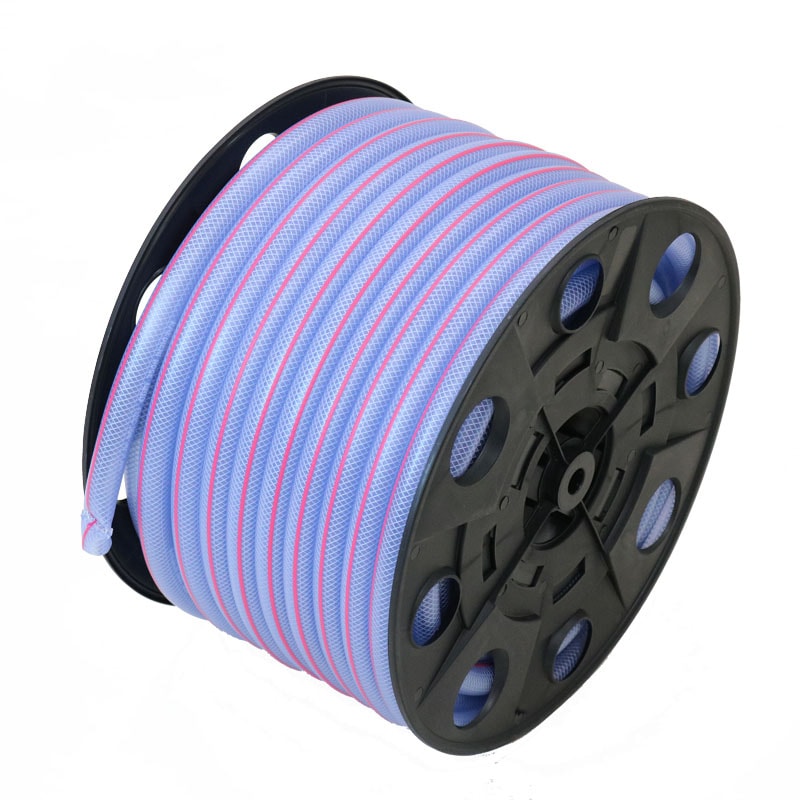 【送料無料】カクイチ 散水用ホース 内径18mm×外径23mm 50M FUN クリアー＋ピンクライン F121C