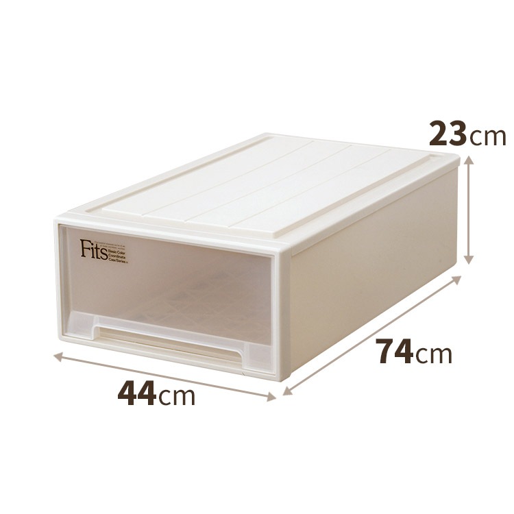 Fits　衣装ケース　天馬　3個セット 幅44×奥行74×高さ23cm Fits 衣装ケース 天馬 3個セット 幅44×奥行74×高さ23cm Amazon.co.jp