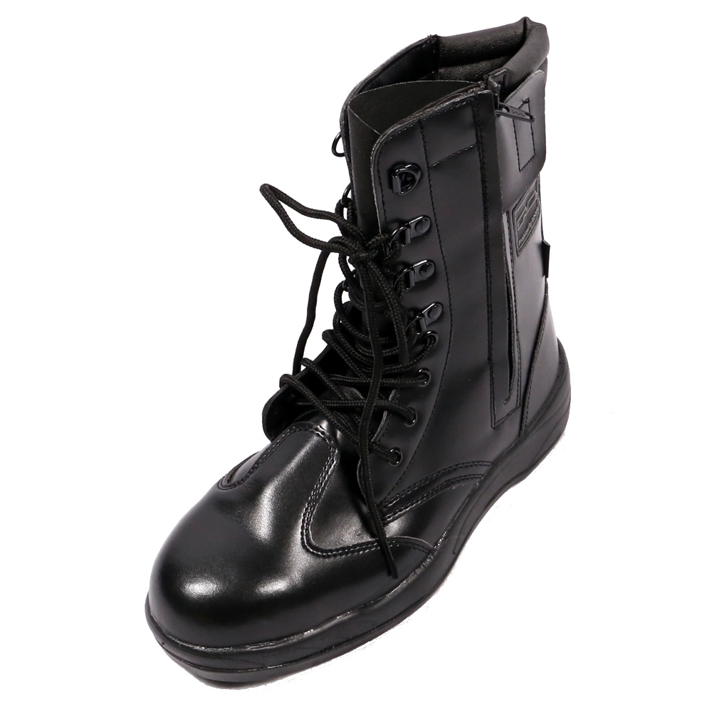 送料無料】ジプロア セーフティ長編みブーツ 半長靴 ファスナー付