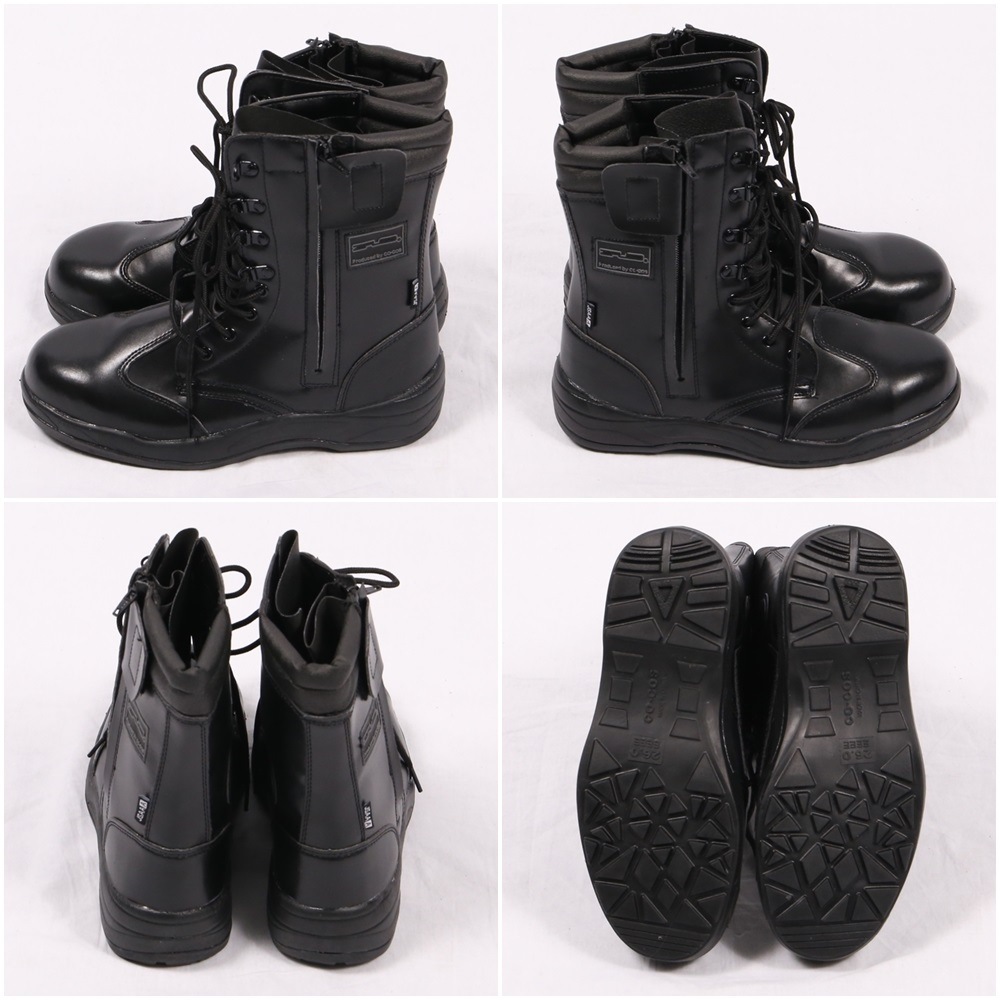 送料無料】ジプロア セーフティ長編みブーツ 半長靴 ファスナー付