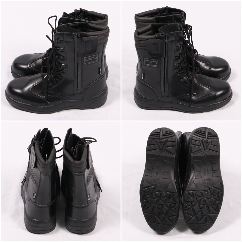 送料無料】ジプロア セーフティ長編みブーツ 半長靴 ファスナー付