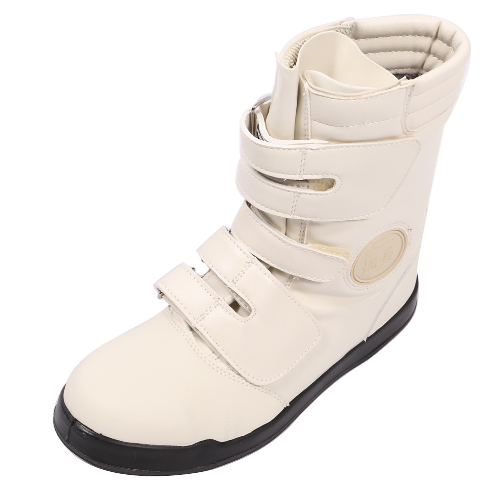 コーコス 黒豹 高所用ハイカットセーフティーブーツ ホワイト 26.5cm